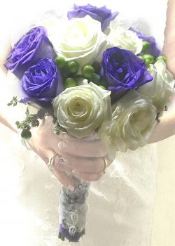 Purple Rose Wedding bouquet