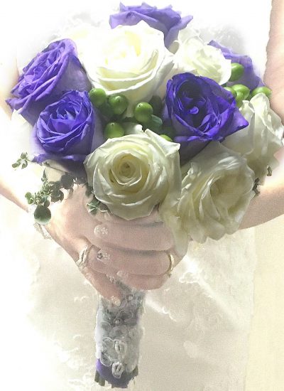 Purple Rose Wedding bouquet